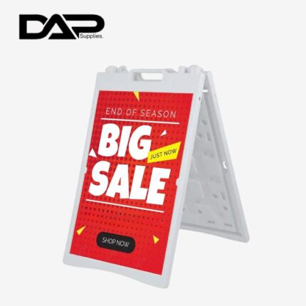 DAP Supplies Outdoor Portable Water Injection A-Frame Sign Stand | Double-Sided Pavement & Sidewalk Poster Display