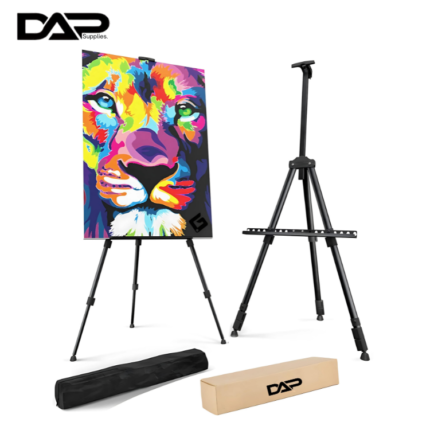 DAP Supplies Portable Metal Display Easel: Adjustable Height Tripod Stand for Artists & Advertisements