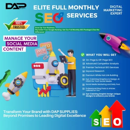 Dap Supplies Elite: Premium Monthly SEO Package
